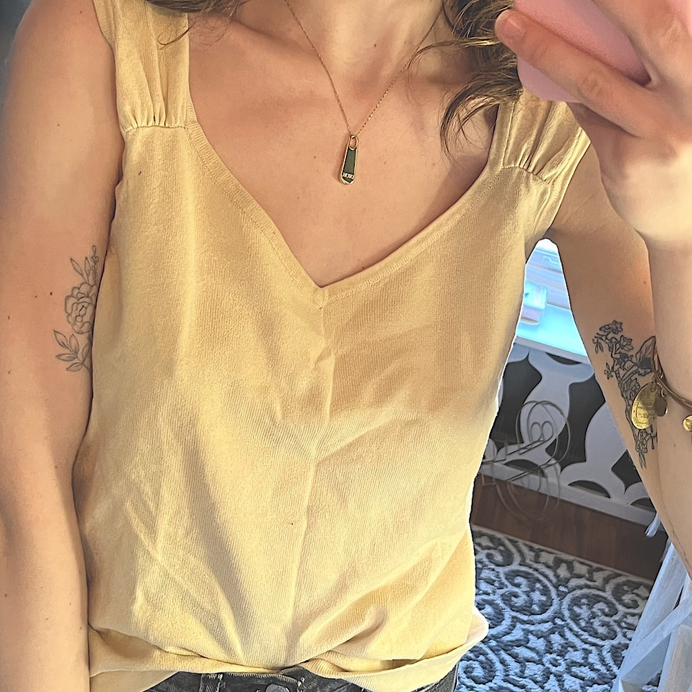 vintage y2k Cleo petites cream tank ✨🤎